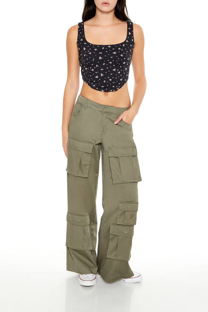 Floral Print Crop Top