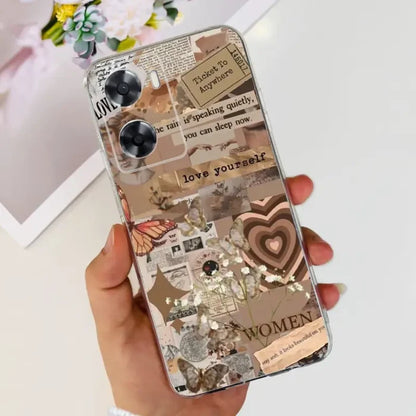 a person holding a phone with a picture of a woman on it