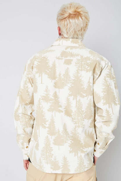Forest Print Buttoned Shirt