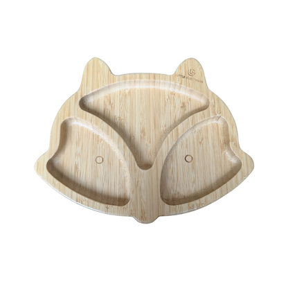 Fox Bamboo Feeding Set - Plate, Bowl, Spoon & Fork Gift Set - Feeding Essentials