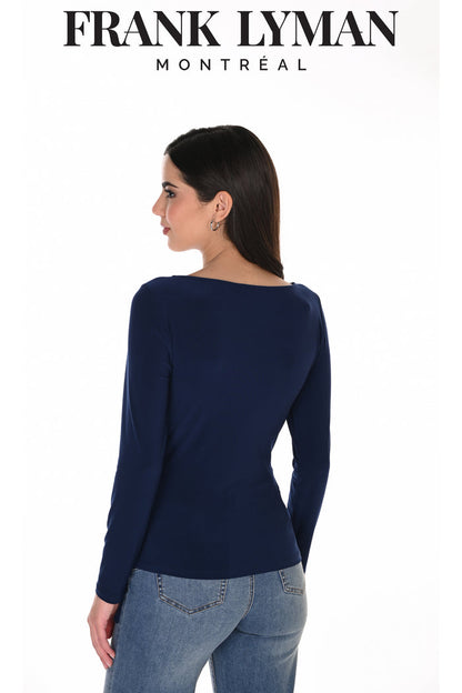 Frank Lyman 263048 Top French Navy back view by Frank Lyman Shop Frank Lyman at Dotique