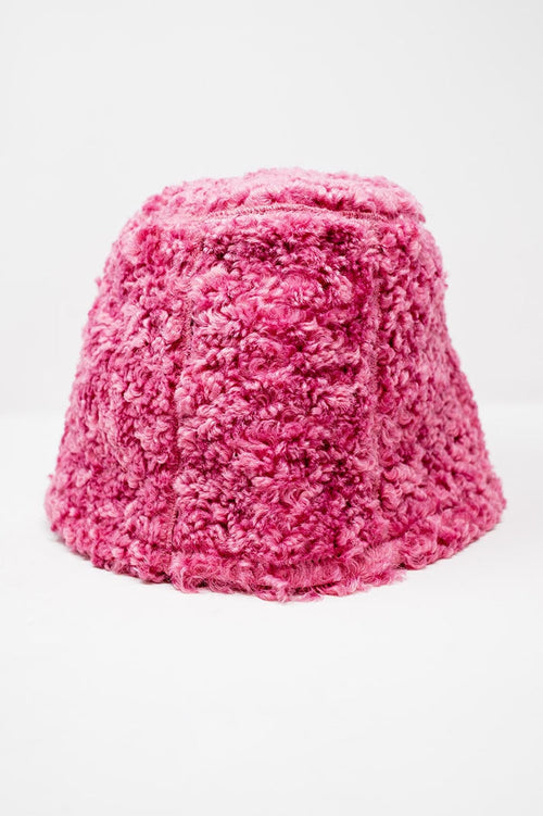 Fuchsia bucket hat borg