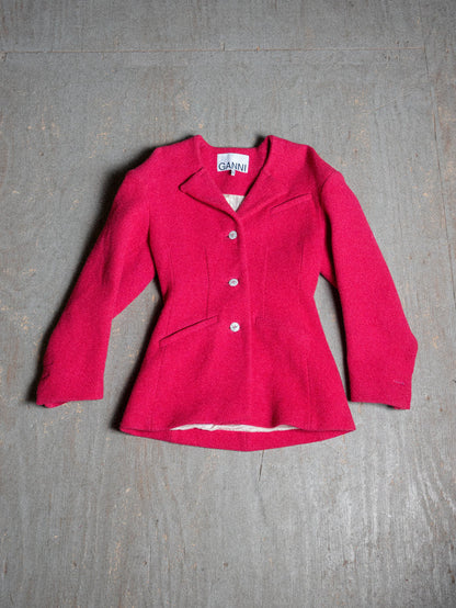 GANNI STRUCTURED AND SEXI BLAZER