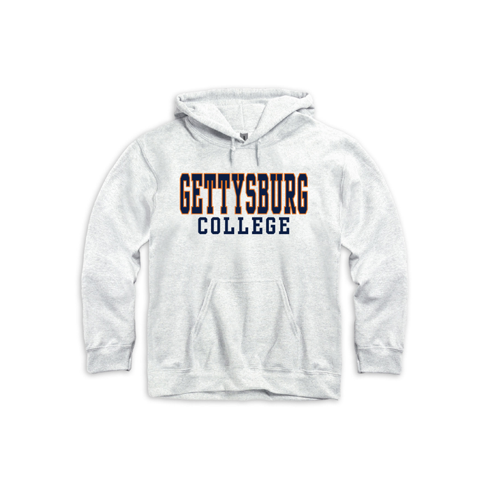 Gettysburg College Ash Grey Hooded Sweatshirt