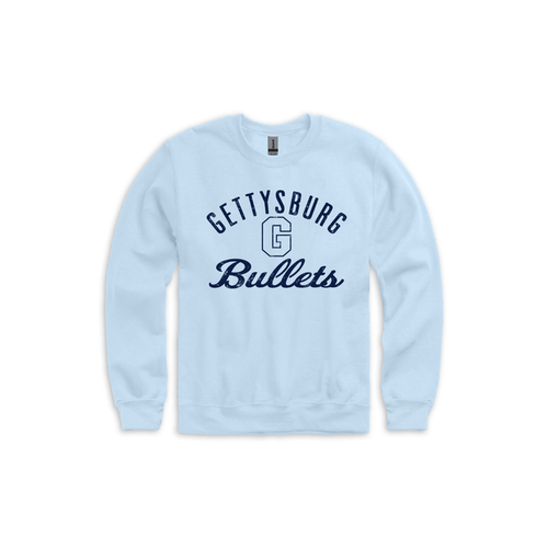 Gettysburg College Bullets Light Blue Crewneck Sweatshirt