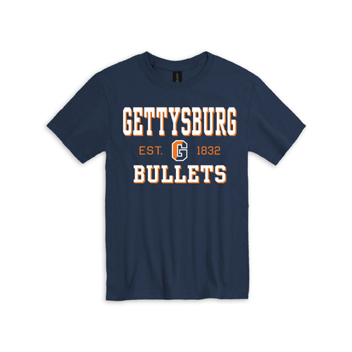 Gettysburg College Bullets Split G Short Sleeve Tee