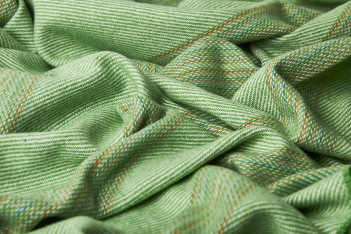 Greengage Seskin Lambswool Throw Blanket - Cushendale Woollen Mills