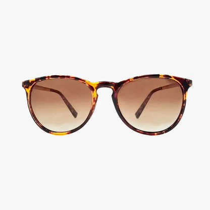 Hale Classic Tortoise Polarized Round Fashion Sunglasses