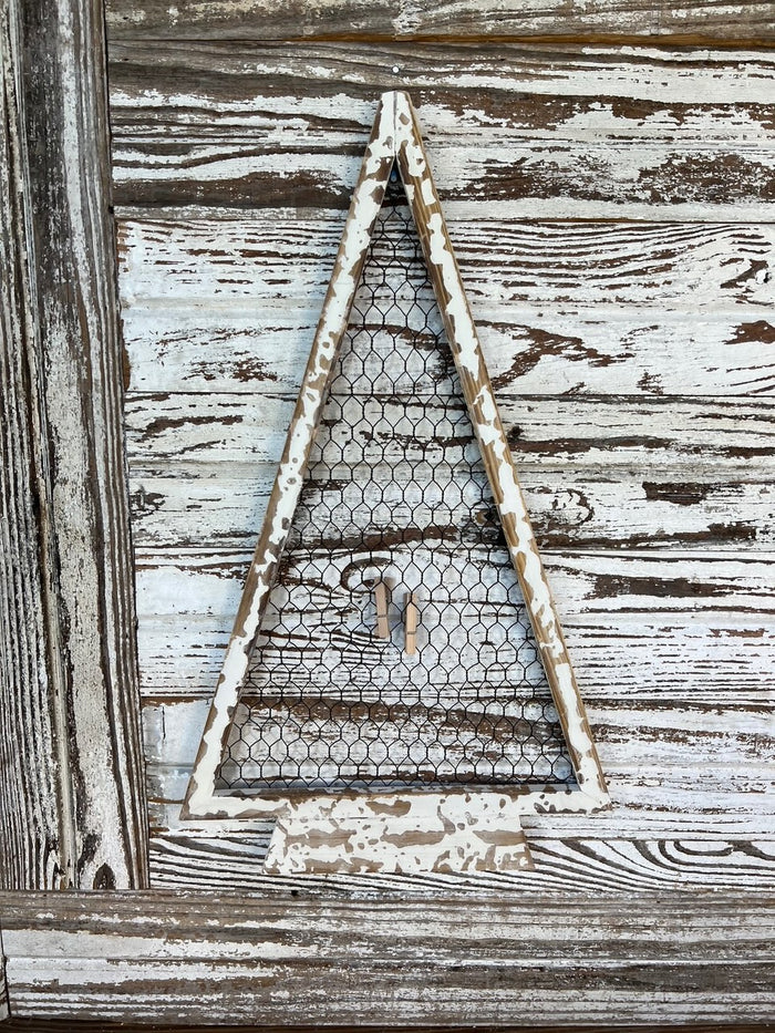 Hanging Christmas Tree Card Holder