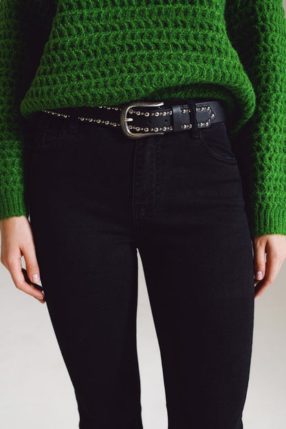 High waist flare jeans in black - Coloured Jeans