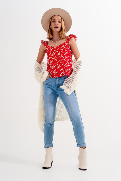 High waist skinny jeans in light blue - Denim
