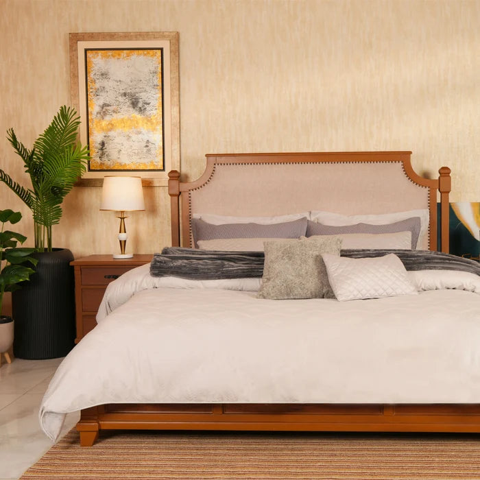 7-piece duvet cover set with white duvet, gray shams, and silver-gray striped throw