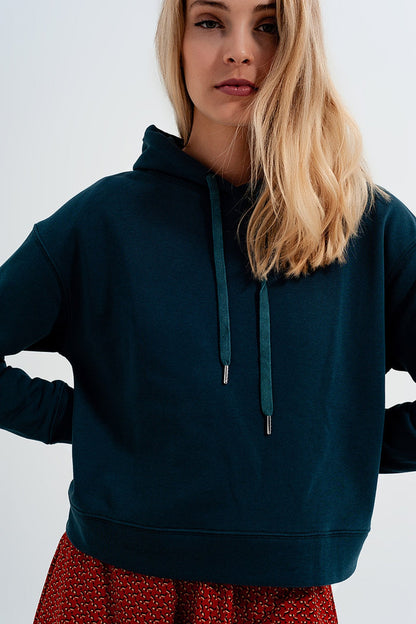 Hoodie co-ord in green