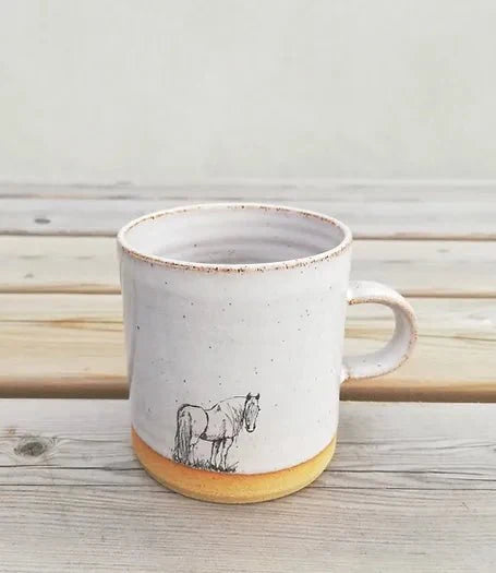 Horse Handthrown Espresso Cup - Cushendale Woollen Mills