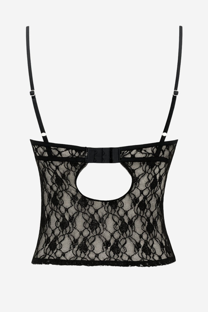 Jae Bunny Lace Cami Black