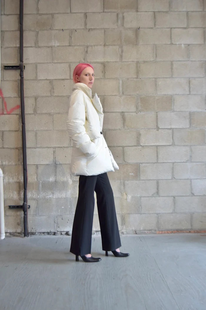 J.ING IVORY PUFF BLAZER COAT
