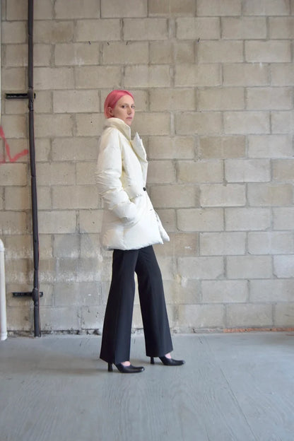 J.ING IVORY PUFF BLAZER COAT
