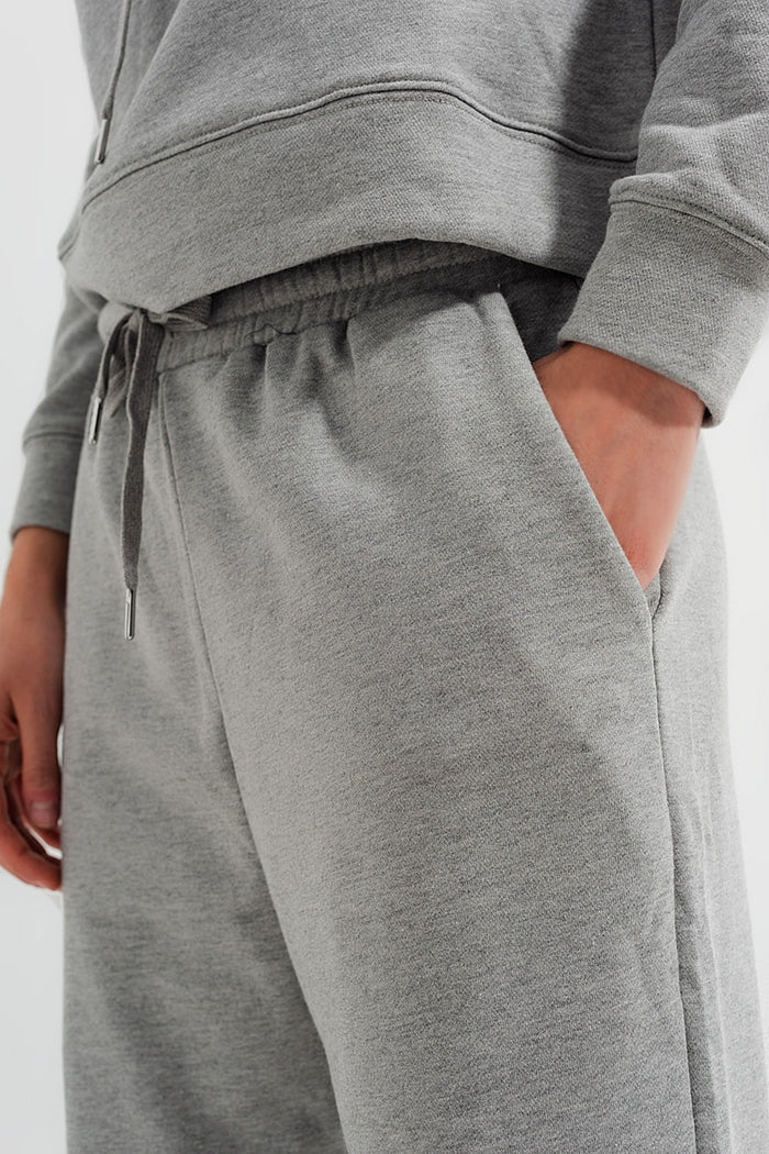 Jogger in light gray heather - trousers