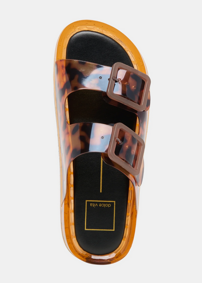Julio Tortoise Vinyl Sandal