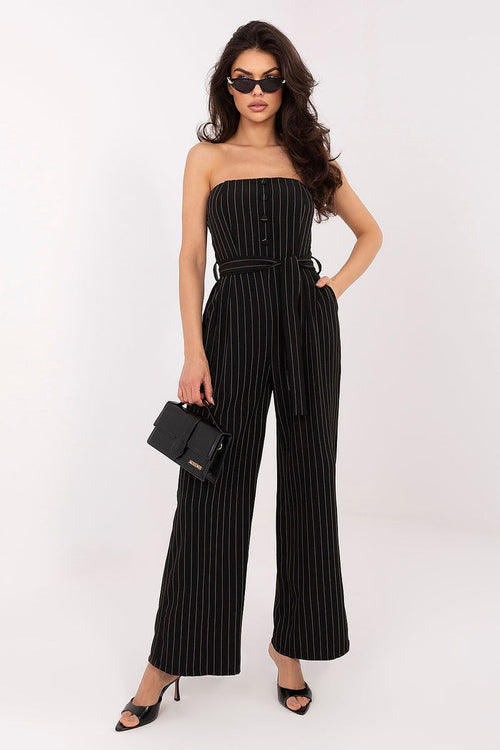 Jumpsuit in Stripes - Stylish One-Piece black one-size-fits-all - One-piece