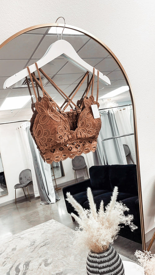 Lace Bralette-Cocoa Mocha