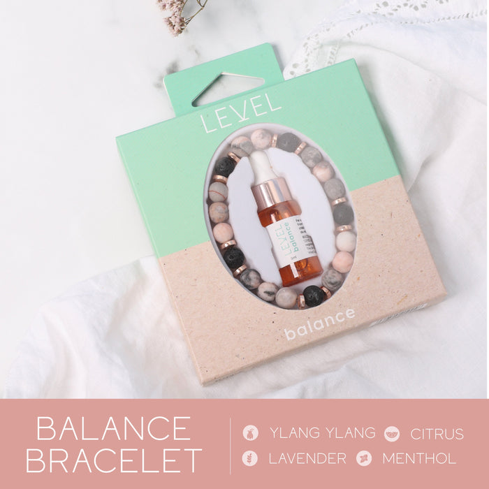 Lava Bead Aromatherapy Bracelet Set - Balance & Happiness - Aromatherapy Bracelet