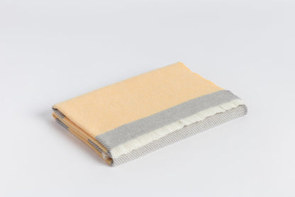 Lemon Classic Kileen Lambswool Baby Blanket - Cushendale Woollen Mills