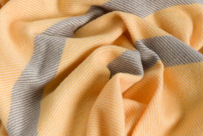 Lemon Classic Kileen Lambswool Baby Blanket - Cushendale Woollen Mills
