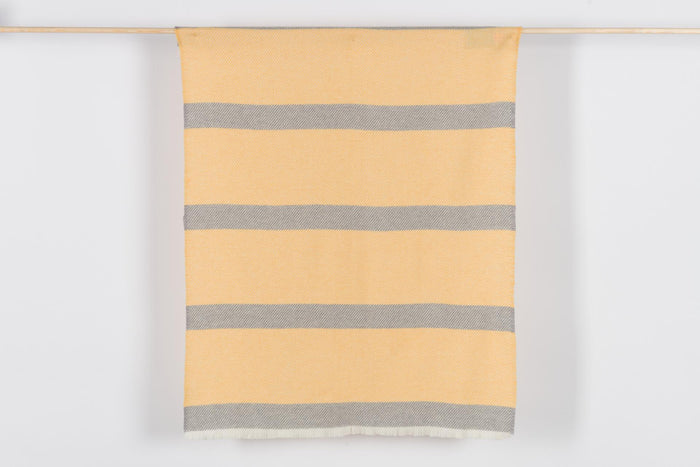 Lemon Classic Kileen Lambswool Baby Blanket - Cushendale Woollen Mills