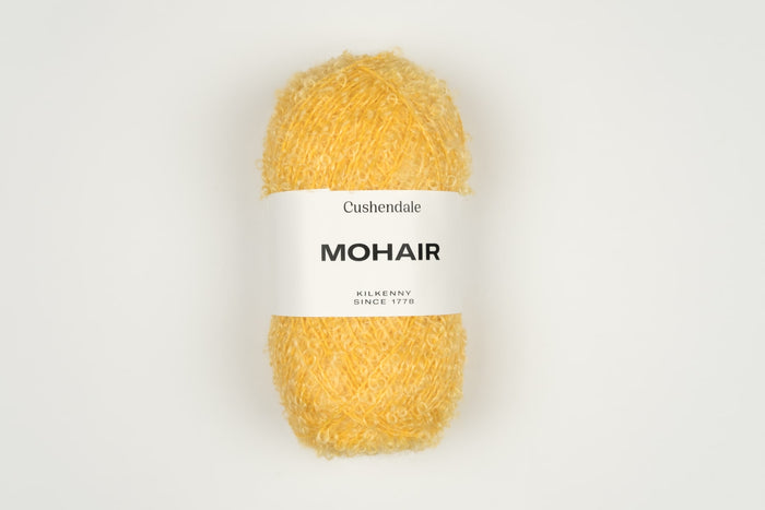 Lemon Mohair Yarn - Cushendale Woollen Mills
