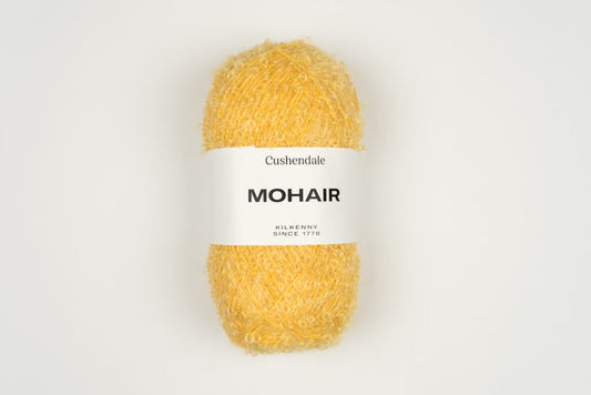 Lemon Mohair Yarn - Cushendale Woollen Mills