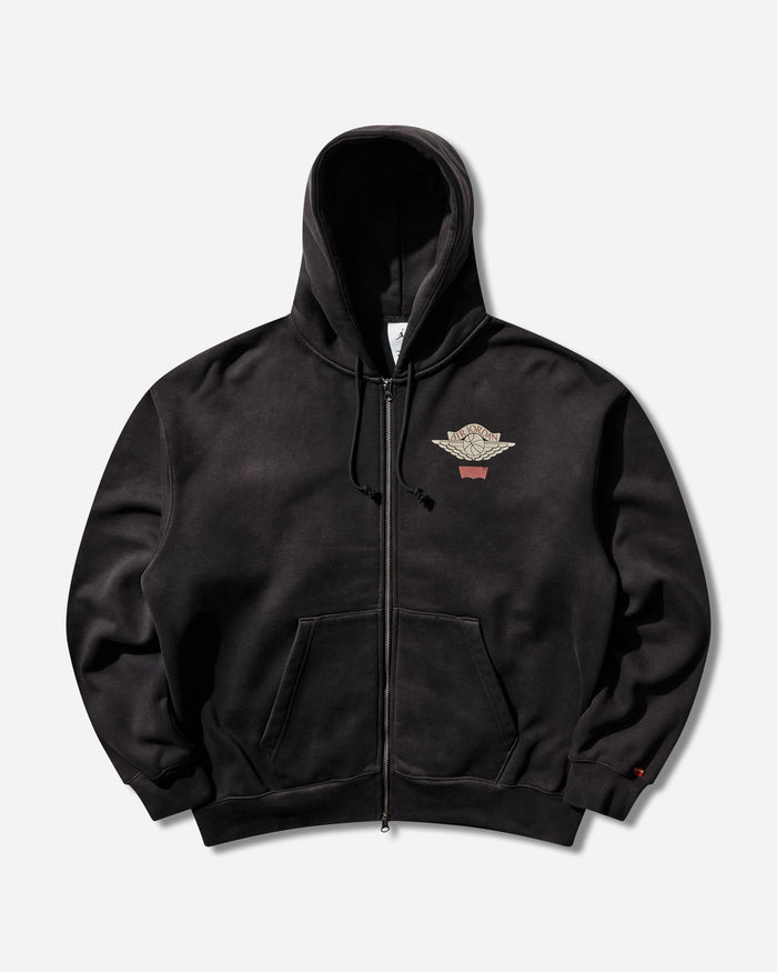 Nike Jordan M J Levis Hoodie Black/Pale Ivory/Gym Red Sweatshirts Zip-Ups IM6734-010