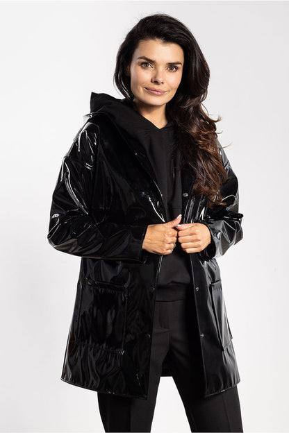 Lightweight Red Raincoat for Trendy Weather black - Coats