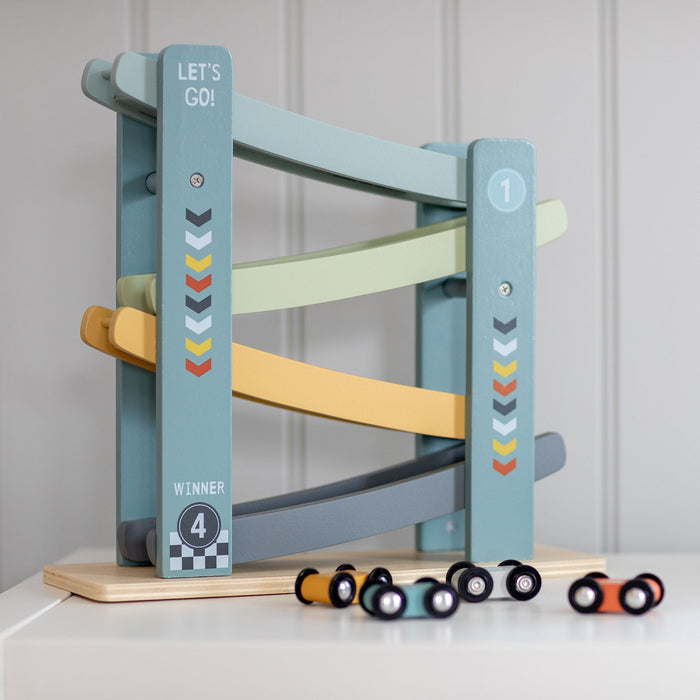 Little Dutch - Ramp Racer - Cars (Blue) - Mabel & Fox