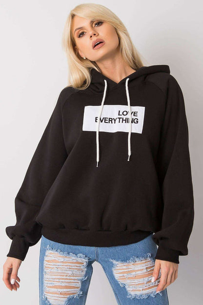 Long Sleeve Hoodie for Women - Trendy Black Style - Sweaters
