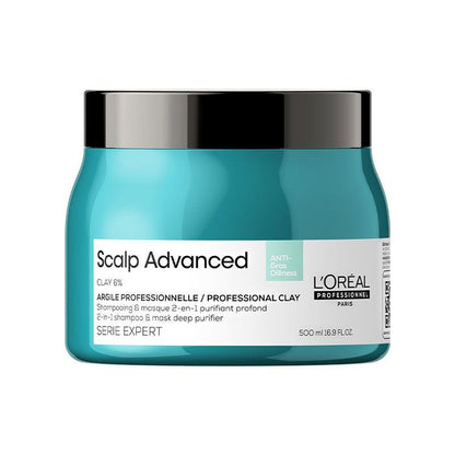 L'Oréal Professionnel Scalp Advanced Anti-Oiliness 2-in-1 Deep Purifier Clay Hair Mask
