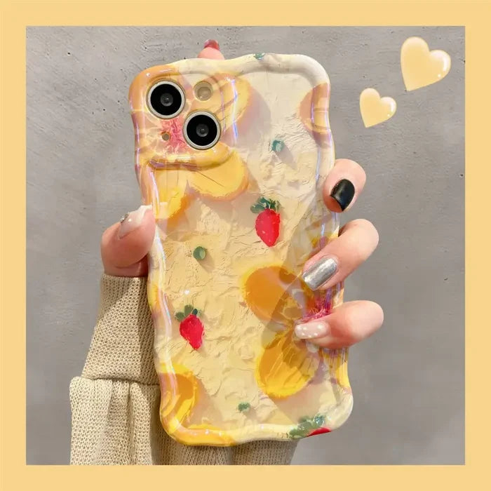 For iPhone 13 / yellow  flower