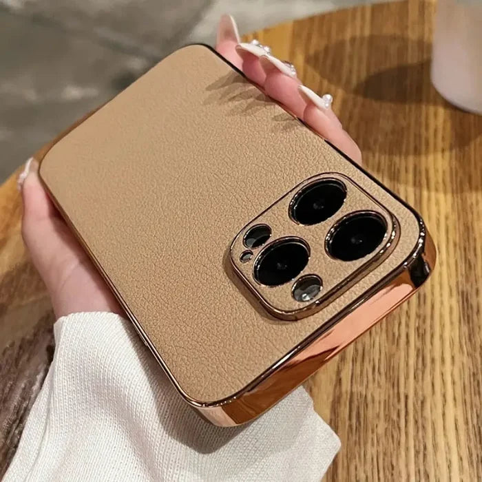 a woman holding a phone case with sunglasses on it