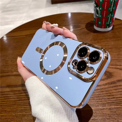 For iPhone 14 Plus / Gary Blue Case / China