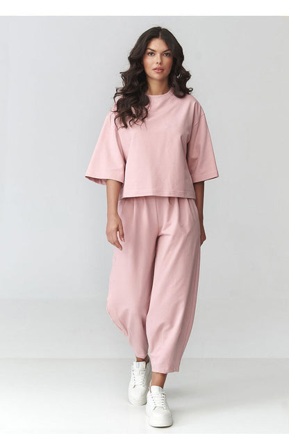 Makadamia Women's Casual Pink Tracksuit Set pink - Outfit Sets