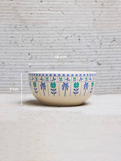 Malhar Ceramic Cereal/Soup Bowl Set of 2