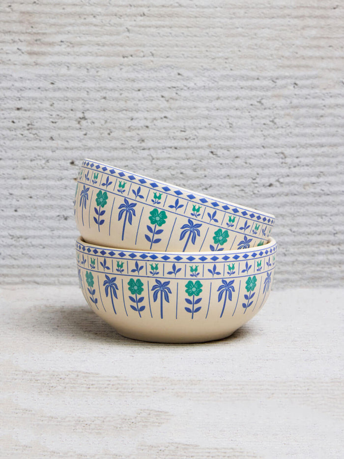 Malhar Ceramic Cereal/Soup Bowl Set of 2