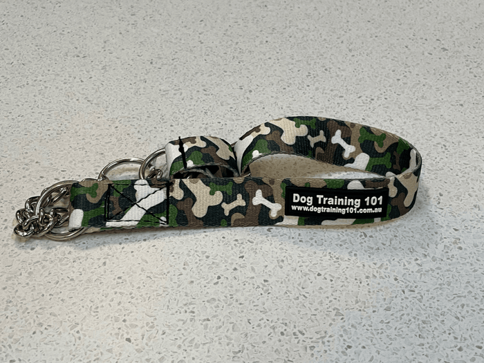 Dogtraining101 Medium Martingale Bone Camo Design