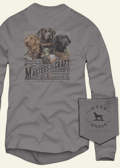 long sleeve masters of their craft over under tee