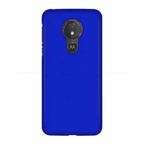 the back of a blue motorola moto g4 phone case