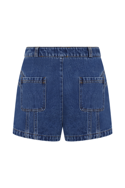 Meadow Denim Shorts - Dark Blue
