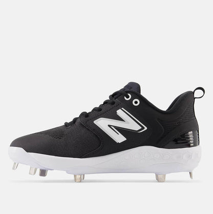 Side view of New Balance Men's Fresh Foam X 3000 V6 Metal Baseball Cleats.