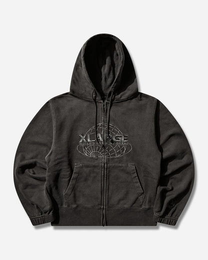 XLARGE WORLD'S LARGEST BRAND SLIM ZIP HOODED SWEATSHIRT BLACK Sweatshirts Hoodies 201261012011 10
