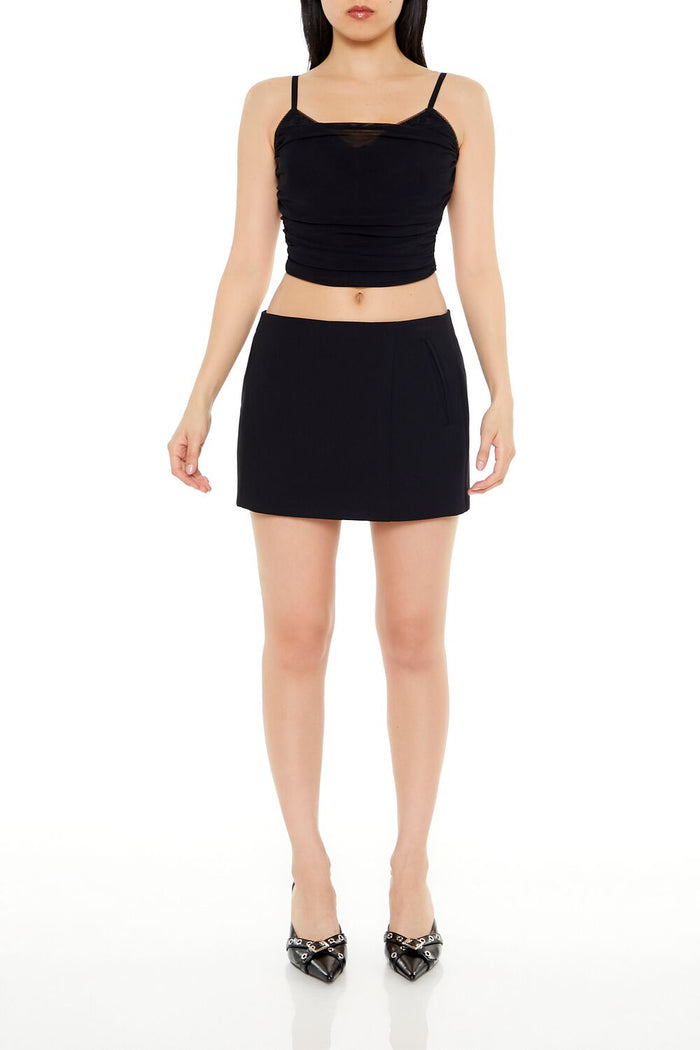 Mesh Bustier Cropped Cami