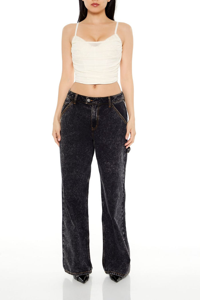 Mesh Bustier Cropped Cami